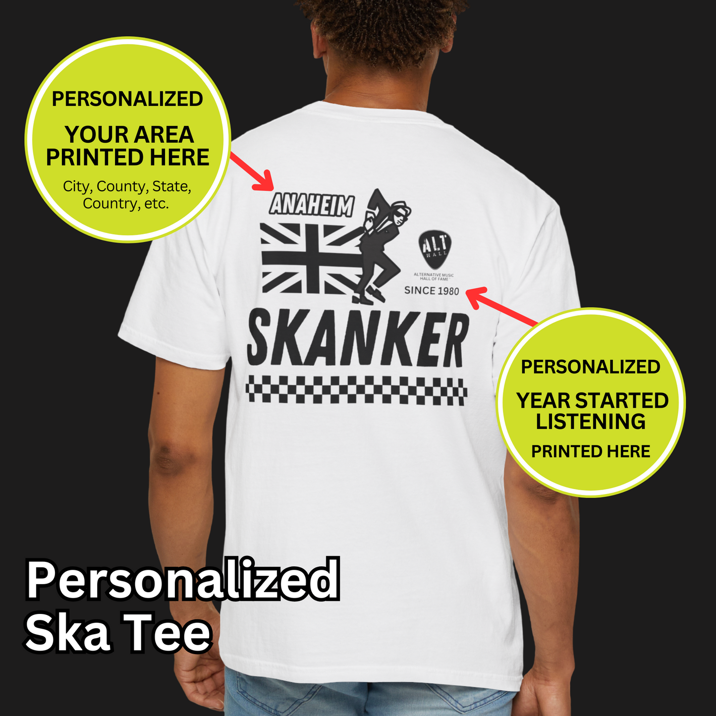 Unisex Personalized Ska T-shirt