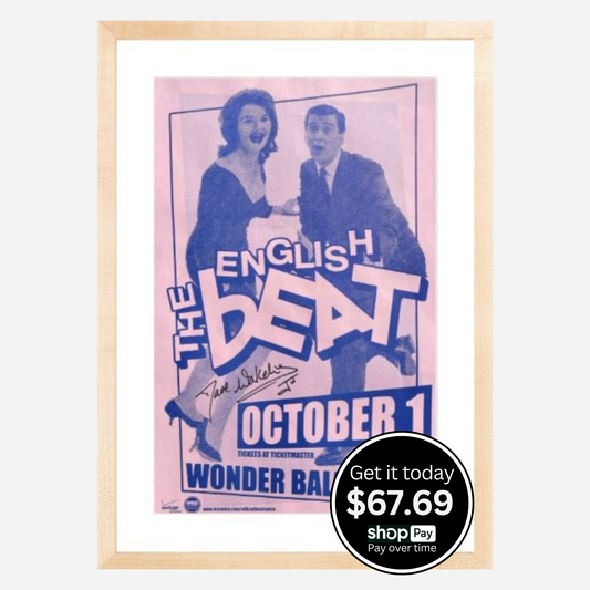 The English Beat Archival Framed & Signed 2009 Wonder Ballroom Original Poster | Very Rare & Near Mint