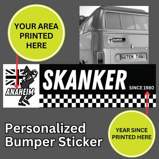 Personalized Ska Bumper Sticker