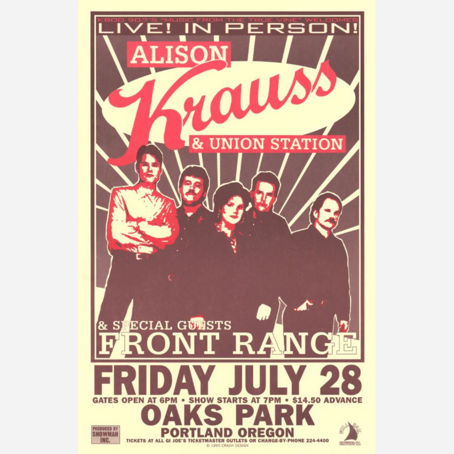 Alison Krauss & Union Station 1995 Oaks Park | Rare