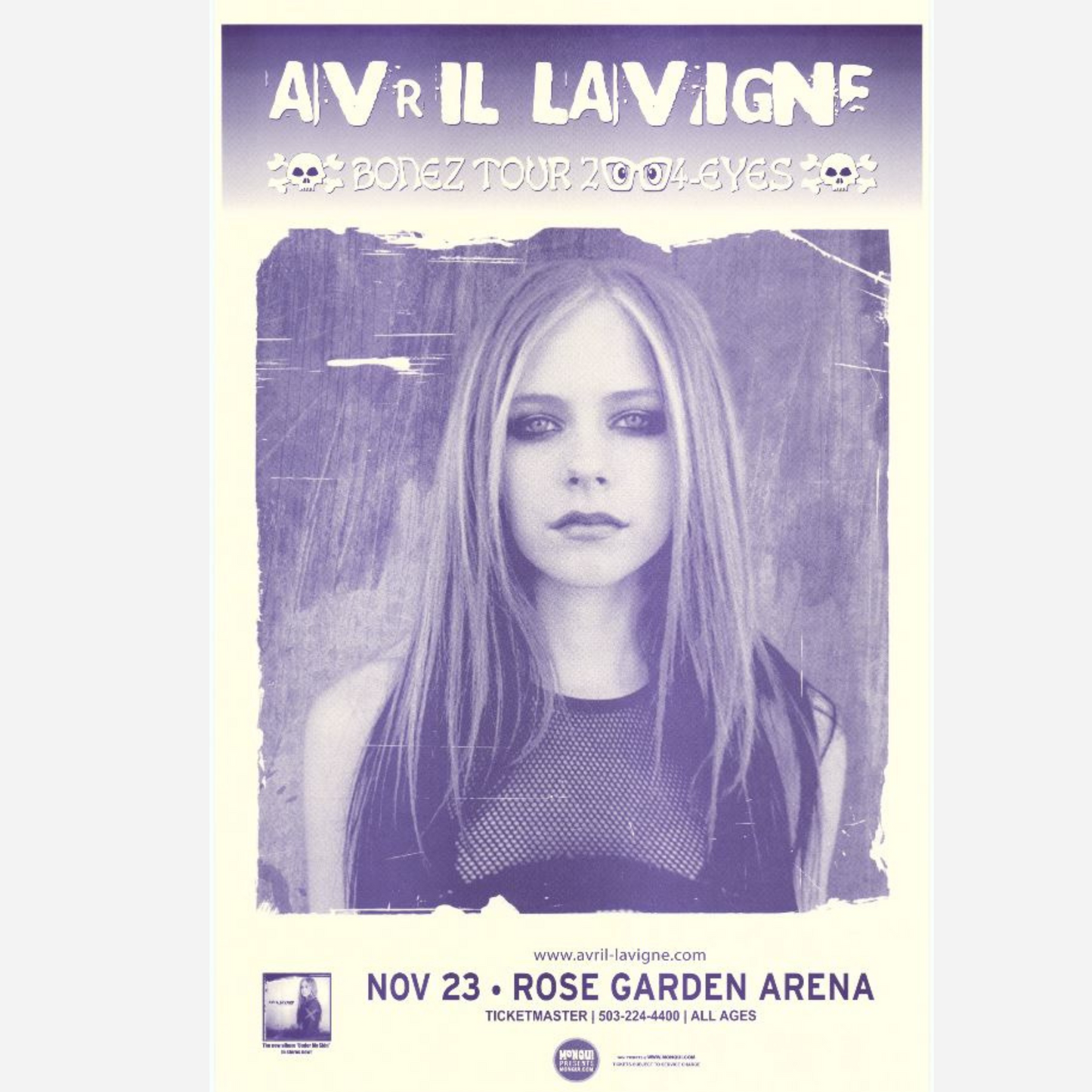 Avril Lavigne 2004 Rose Garden Arena | Rare & Near Mint