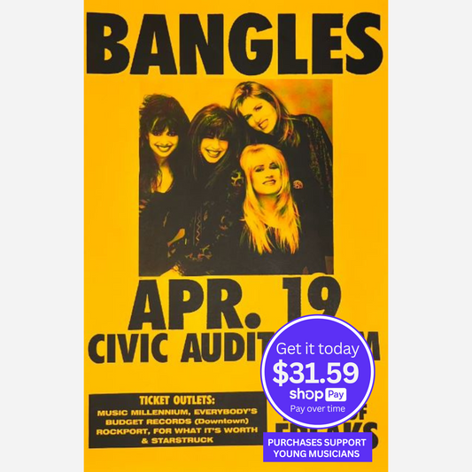 Bangles 1989 Civic Auditorium | Rare & Near Mint