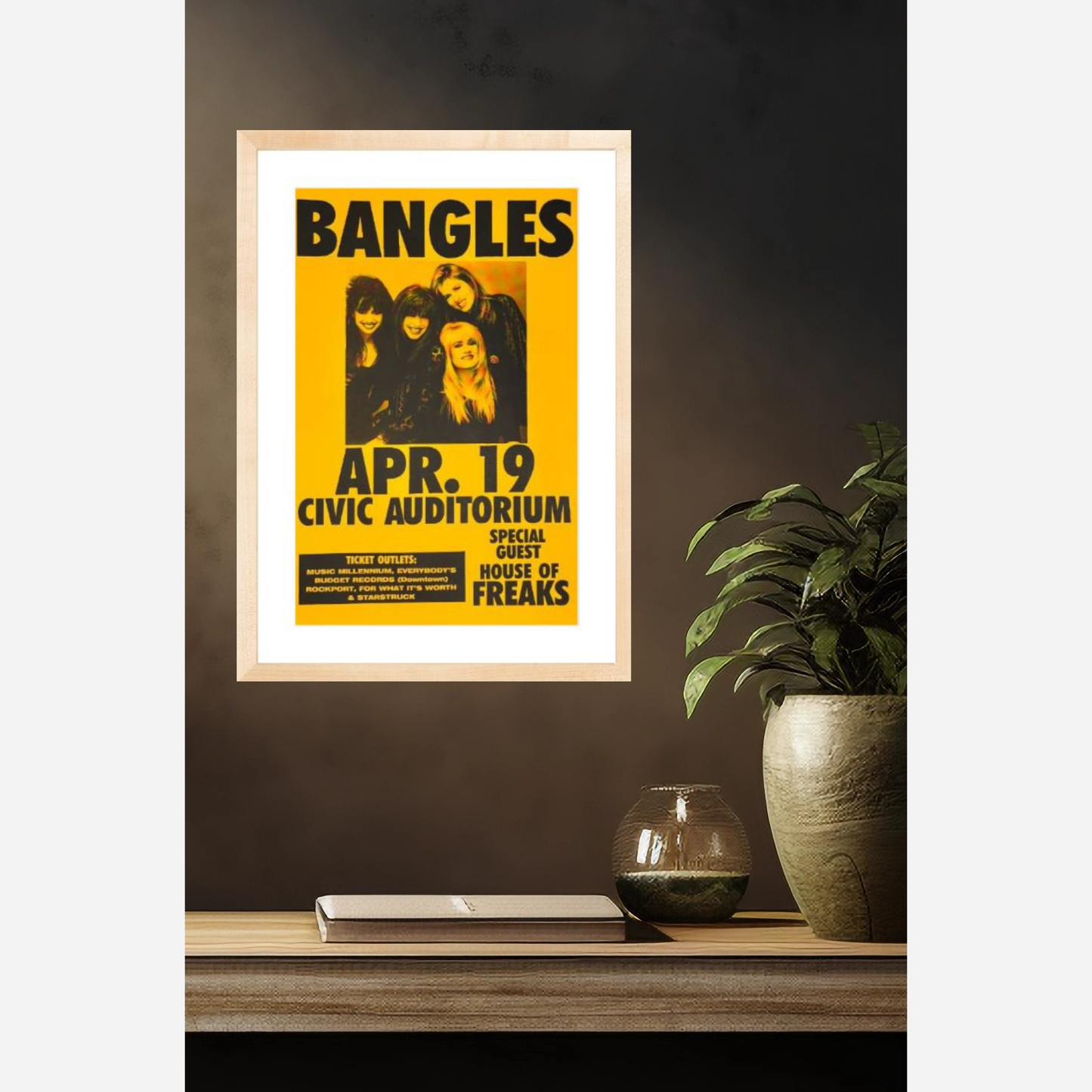 Bangles 1989 Civic Auditorium | Rare & Near Mint