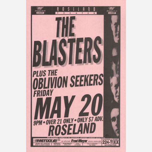 The Blasters Roseland Theater | Rare & Near Mint