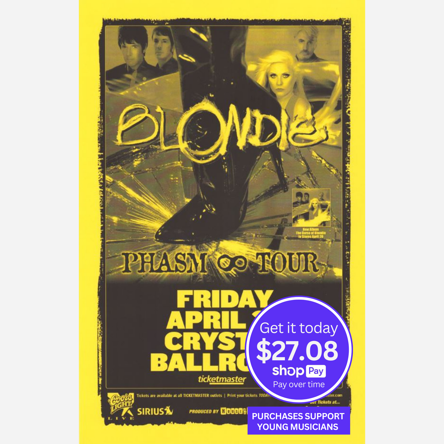 Blondie 2004 Crystal Ballroom | Extremely Rare & Near Mint