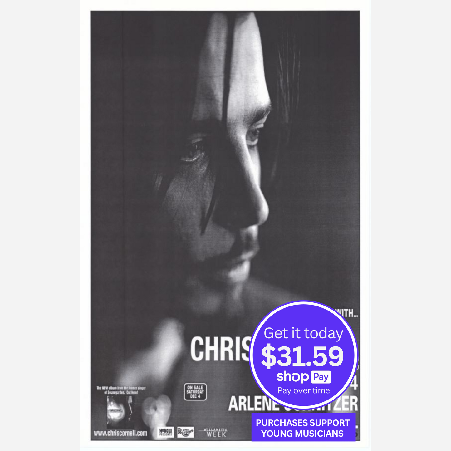 Chris Cornell 2000 Arlene Schnitzer Concert Hall | Rare & Near Mint