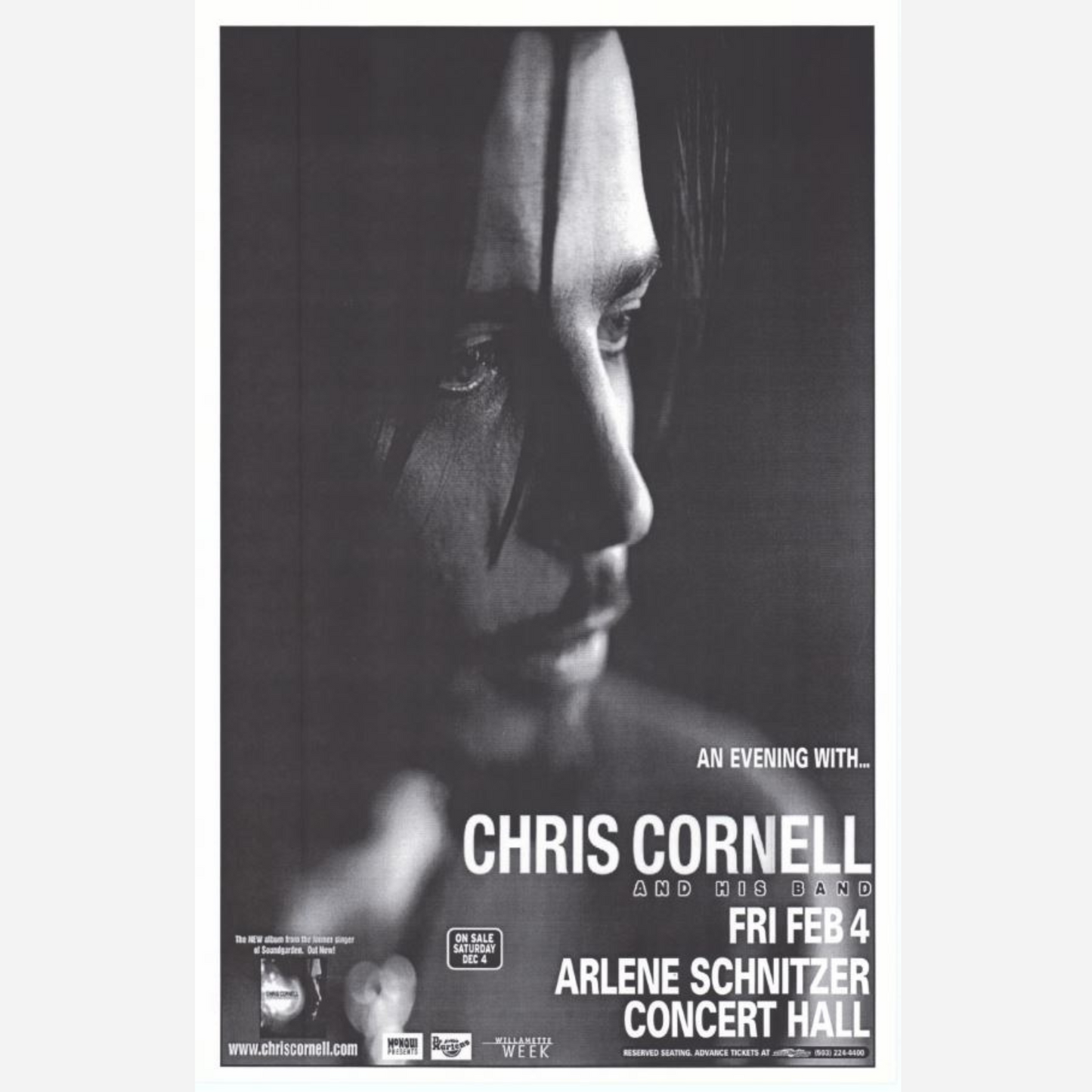 Chris Cornell 2000 Arlene Schnitzer Concert Hall | Rare & Near Mint