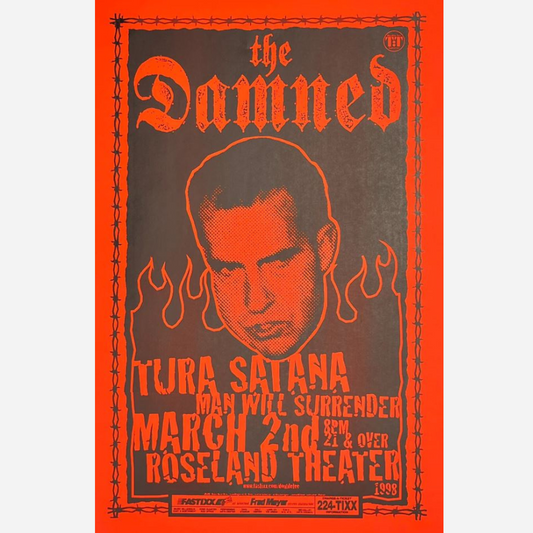 The Damned 1998 Roseland Theater | Rare & Near Mint