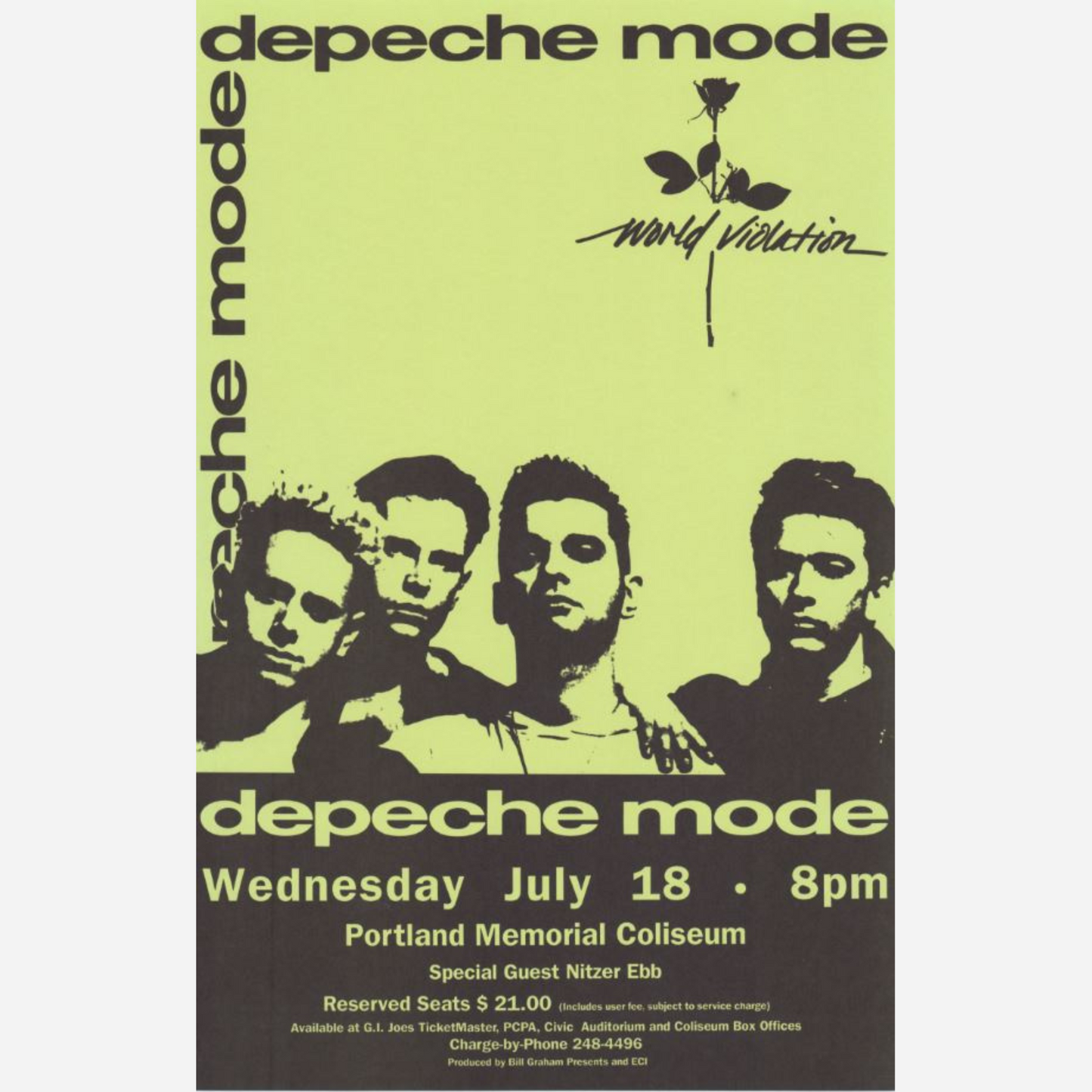 Depeche Mode 1990 Portland Memorial Coliseum | Extremely Rare