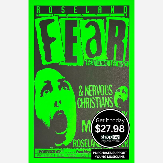 Fear & Nervous Christians 1995 Roseland Theater | Rare & Near Mint