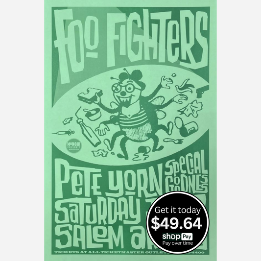 Foo Fighters 2003 Salem Armory Original Poster | Very Rare