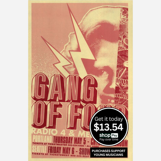 Gang of Four 2005 Crystal Ballroom & Showbox | Rare & Near Mint