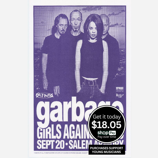 Garbage 1998 Salem Armory Original Poster | Rare & Near Mint