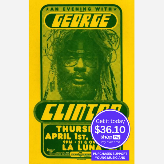 George Clinton 1999 La Luna Original Poster | Rare & Near Mint