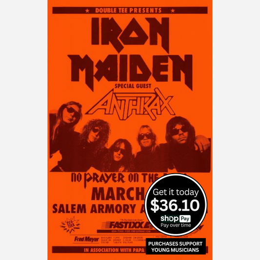 Iron Maiden & Anthrax 1991 Salem Armory | Rare & Near Mint