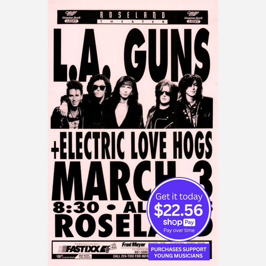 L.A. Guns & Electric Road Hogs 1992 Roseland Theater | Rare & Near Mint