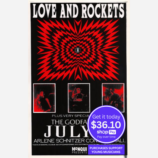 Love and Rockets 1989 Arlene Schnitzer Concert Hall | Very Rare & Near Mint