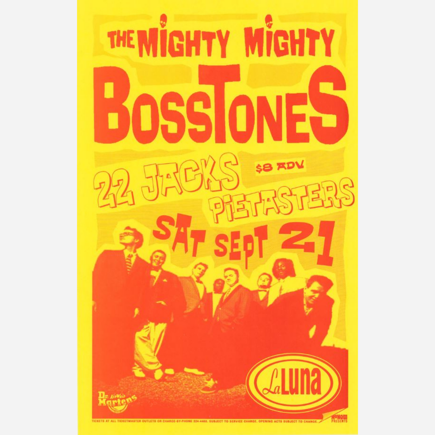 The Mighty Mighty Bosstones 1996 La Luna Original Poster | Mint & Rare