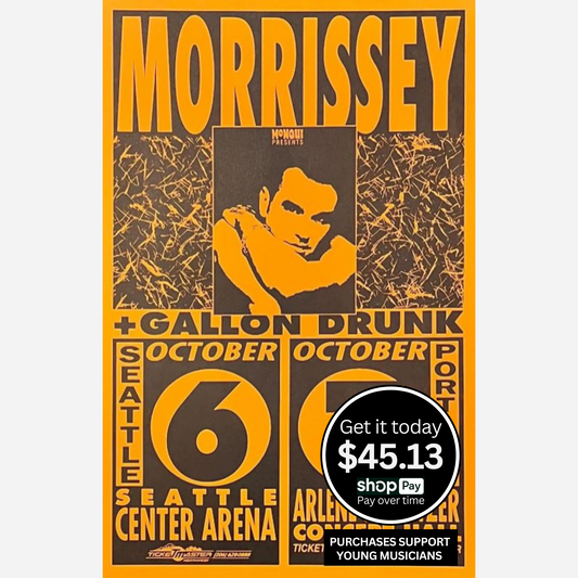 Morrissey 1992 Seattle Center Arena & Arlene Schnitzer Concert Hall | Very Rare & Near Mint