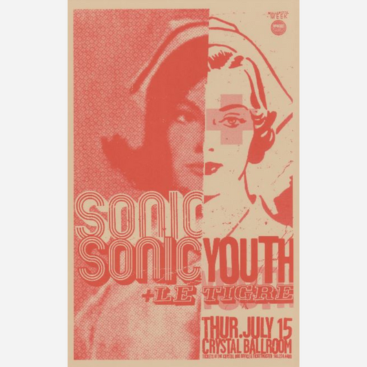 Sonic Youth & Le Tigre 2004 Crystal Ballroom | Rare & Near Mint