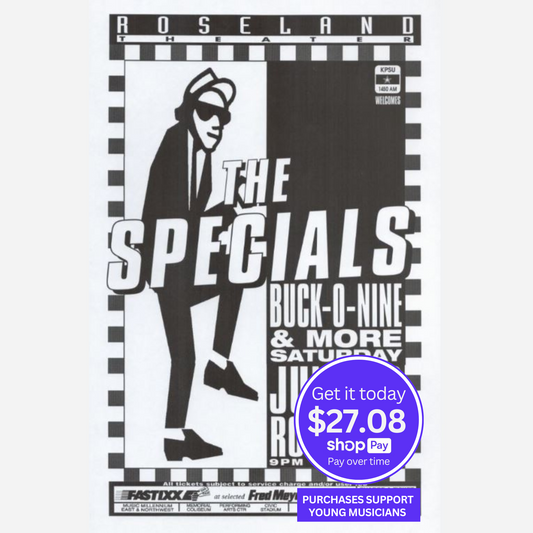 The Specials & Buck-O-Nine 1996 Roseland Theater Original Poster | Very Rare