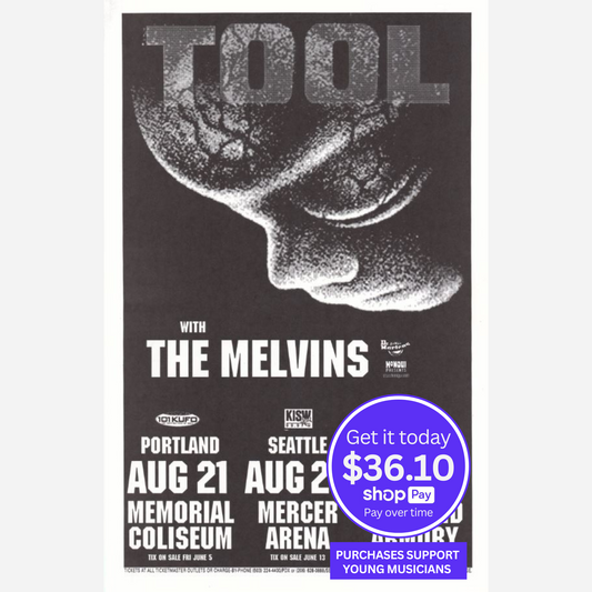 Tool & The Melvins 1998 Portland Memorial Coliseum | Rare & Near Mint