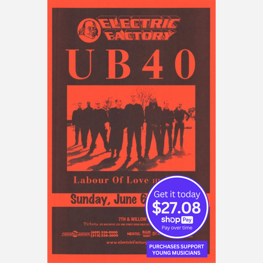 UB40 1999 Electric Factory Original Poster | Rare & Near Mint