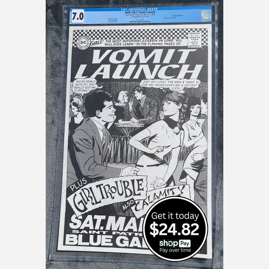 Vomit Launch 1990 Blue Gallery | CGC Graded 7.0 | Extremely Rare