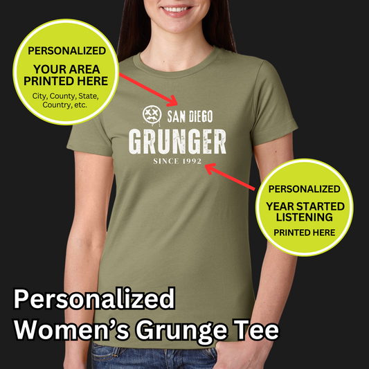 Women's Personalized Grunge T-shirt