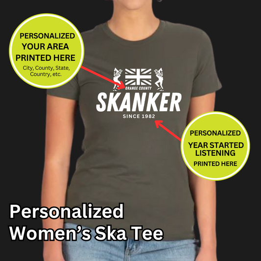 Women's Personalized Ska T-shirt