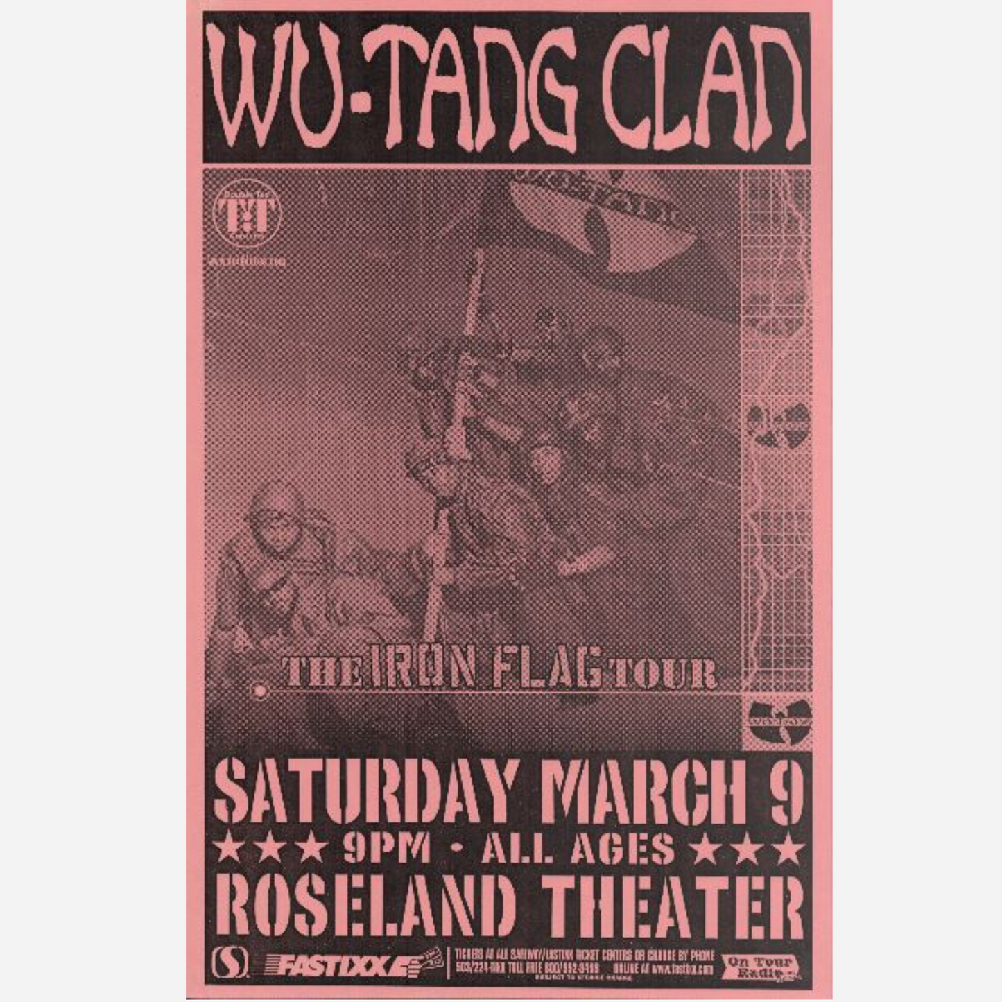 Wu-Tang Clan Archival Framed 2001 Roseland Theater | Near Mint